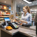 продавец принимает оплату через кассу с эквайрингом